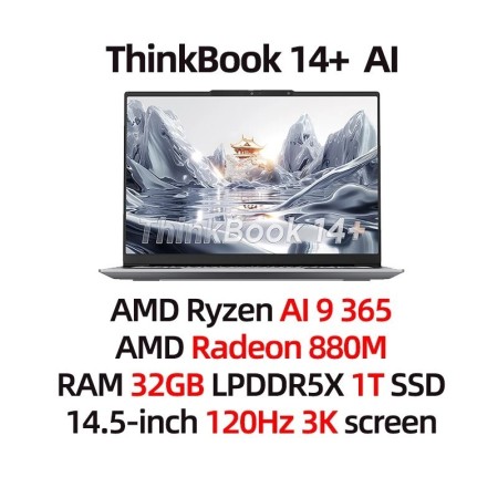 Lenovo ThinkBook 14+ 2024 AI portátil AMD Ryzen AI 9 365 RAM 32GB 1TB 