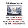 Lenovo ThinkBook 14+ 2024 AI portátil AMD Ryzen AI 9 365 RAM 32GB 1TB 