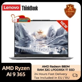 Lenovo ThinkBook 14+ 2024 AI portátil AMD Ryzen AI 9 365 RAM 32GB 1TB 