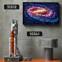 LEGO Art Galaxia Vía Láctea Arte Mural y Decoración de Pared para el Salón y Hogar, Regalo Creativo de Astronomía para Hombres y