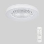 activeallbrite Blanco Ventilador de Techo, Motor DC 20W, Velocidad del Viento ajustable con Control Remoto, Adecuado Dormitorio,
