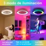 activeallbrite Blanco Ventilador de Techo, Motor DC 20W, Velocidad del Viento ajustable con Control Remoto, Adecuado Dormitorio,
