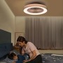 activeallbrite Blanco Ventilador de Techo, Motor DC 20W, Velocidad del Viento ajustable con Control Remoto, Adecuado Dormitorio,