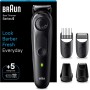 Braun Recortadora De Barba Series 5 BT5565, Barbero Recargable Resistente Al Agua, +9 Accesorios De Afeitado, 120 Min De
