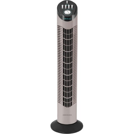 Cecotec Ventilador de Torre con Temporizador EnergySilence 790 Skyline. 50W, 30'' (76cm) de Altura, Control Mecánico, Oscilante,