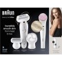 Braun Silk-épil 9 Flex SkinSpa, Depiladora Eléctrica Para Una Eliminación Del Vello Fácil, 9-681 3D, Blanca/Dorada