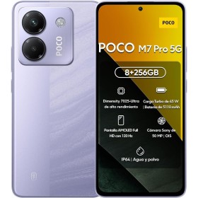 Smartphone Xiaomi Poco M7 Pro 5G 8+256 GB, Morado, con NFC, sin Cargador, batería de 5110 mAh, TurboCharge de 45 W, Pantalla