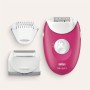 Braun Silk-épil 3, Depiladora Con Cable Para La Eliminación Del Vello, Semanas De Piel Suave, 3-202, Frambuesa