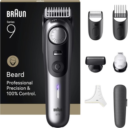 Braun Serie 9 - Cortapúas + 7 herramientas de peluquería, modo PowerBoost, hoja ProBlade, 180 min de autonomía, gradiente, 50