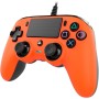 Nacon - Mando Compacto para PS4, Color Naranja