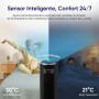 LEVOIT Ventilador de Torre, Inteligente con WiFi Alexa, 7.9m/s con Motor DC, Silencio 25 dB y 23 W, Ajuste Arriba/Abajo 60°, 12