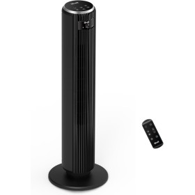 LEVOIT 20dB Ventilador de Torre con Mando a Distancia, 7.9m/s con Motor DC, 26W Ventilador Silencioso con Modo Reposo, 4 Modos y