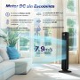 LEVOIT 20dB Ventilador de Torre con Mando a Distancia, 7.9m/s con Motor DC, 26W Ventilador Silencioso con Modo Reposo, 4 Modos y
