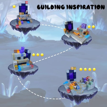 Bloques de construcción magnéticos Cubos magnéticos - 100PCS magnéticos para niños y niñas Mine Magnet World Toys a Partir de 4