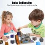Bloques de construcción magnéticos Cubos magnéticos - 100PCS magnéticos para niños y niñas Mine Magnet World Toys a Partir de 4
