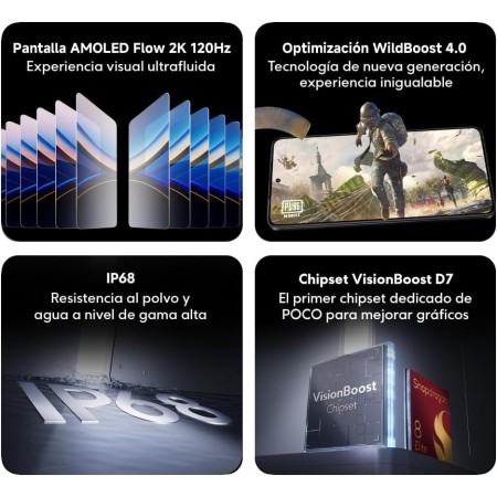 Xiaomi POCO F7 Ultra - Smartphone de 16+512GB, Cámara Triple de 50 MP con OIS, Pantalla de 6,67" 2K Flow AMOLED 120 Hz,