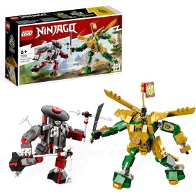 LEGO 71781 Ninjago Meca de Combate Ninja EVO de Lloyd, Set con 2 Figuras de Acción, Juguete para Niños de 6 Años o Más, Mini