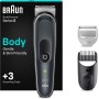 Braun Recortadora Corporal Series 7 BG7555, Afeitadora Corporal Hombre Para Pieles Sensibles, +8 Accesorios De Rasurado, 100 Min