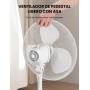 COMFEE Ventilador de Pie de 3 Velocidades - Ventilador Silencioso con Oscilación 90º y Altura Ajustable - Ventiladores de Pie
