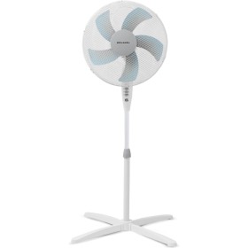 Grunkel Ventilador de Pie FAN-165 de 50W- 16" 40cm de diametro con 3 Velocidades y 5 aspas, Altura Regulable hasta 118cm.