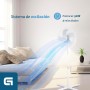 Grunkel Ventilador de Pie FAN-165 de 50W- 16" 40cm de diametro con 3 Velocidades y 5 aspas, Altura Regulable hasta 118cm.