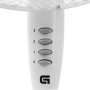 Grunkel Ventilador de Pie FAN-165 de 50W- 16" 40cm de diametro con 3 Velocidades y 5 aspas, Altura Regulable hasta 118cm.