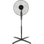 Grunkel Ventilador de Pie FAN-165 de 50W- 16" 40cm de diametro con 3 Velocidades y 5 aspas, Altura Regulable hasta 118cm.