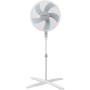 Grunkel Ventilador de Pie FAN-165 de 50W- 16" 40cm de diametro con 3 Velocidades y 5 aspas, Altura Regulable hasta 118cm.