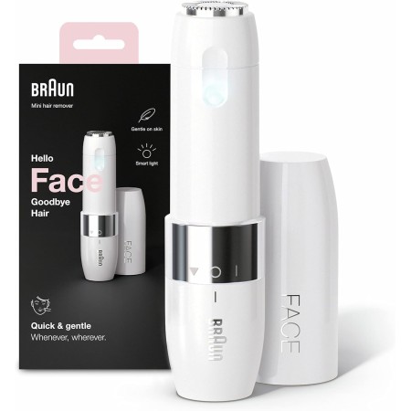 Braun Mini Depiladora Facial FS1000 para Mujer, con Luz Smartlight Incorporada, Depiladora Facial con Precisión, Labio Superior,
