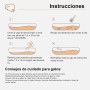 FUKUMARU Arena de Tofu para Gatos 10.8kg - Arena aglomerante para Gatos, Mezcla de pellets de maíz, Libre de Polvo y fácil de