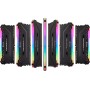 Corsair Módulo de Memoria de Alto Rendimiento 16 GB, DDR4 3200 mHz XMP 2.0 C16, Iluminación LED RGB, Negro, 2 x 8 GB
