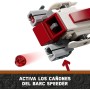 LEGO Star Wars: The Mandalorian Huida en Speeder BARC, Moto con Sidecar de Juguete de Construcción Inc. Kelleran Beq y Grogu