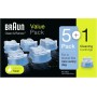 Braun ShaverCare 3 en 1 Cartuchos de Recambio ORIGINALES Para El Centro Limpieza y Carga SmartCare, Limpiador de Afeitadora
