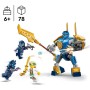 LEGO Ninjago Pack de Combate: Meca de Jay, Juguete de Aventura con Minifigura de Jay y Figura de Acción, Regalo Creativo Basado