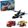 LEGO City 3 en 1 Remix: Helicóptero, Camión de Bomberos y Submarino de Juguete, Set de 3 Juguetes de Vehículos Modulares
