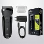 Braun Series 3 Afeitadora Eléctrica Hombre, Máquina de Afeitar Barba 3 En 1 con Recortadora De Precisión Para La Barba Y 5