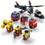 LEGO City 3 en 1 Remix: Helicóptero, Camión de Bomberos y Submarino de Juguete, Set de 3 Juguetes de Vehículos Modulares