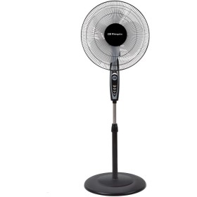 Orbegozo SF 0148, Ventilador de pie, 50 W, 3 velocidades de ventilación, oscilante, altura regulable, silencioso, rejilla de