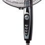 Orbegozo SF 0148, Ventilador de pie, 50 W, 3 velocidades de ventilación, oscilante, altura regulable, silencioso, rejilla de