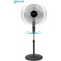 Orbegozo SF 0148, Ventilador de pie, 50 W, 3 velocidades de ventilación, oscilante, altura regulable, silencioso, rejilla de