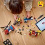 LEGO City 3 en 1 Remix: Helicóptero, Camión de Bomberos y Submarino de Juguete, Set de 3 Juguetes de Vehículos Modulares