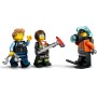 LEGO City 3 en 1 Remix: Helicóptero, Camión de Bomberos y Submarino de Juguete, Set de 3 Juguetes de Vehículos Modulares