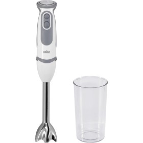 Braun Minipimer 5200 Batidora de Mano, 1000 W, 21 Velocidades y Función Turbo, Campana Anti-salpicaduras, Powerbell Plus,