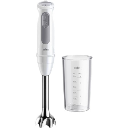 Braun Minipimer 5200 Batidora de Mano, 1000 W, 21 Velocidades y Función Turbo, Campana Anti-salpicaduras, Powerbell Plus,
