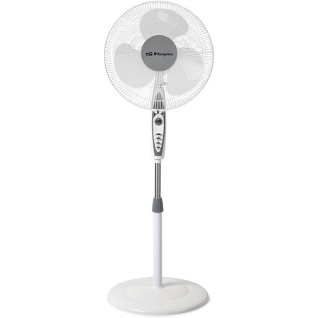 Orbegozo SF 0147, Ventilador de pie, 50 W, 3 velocidades de ventilación, oscilante, altura regulable, silencioso, rejilla de