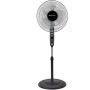 Orbegozo SF 0147, Ventilador de pie, 50 W, 3 velocidades de ventilación, oscilante, altura regulable, silencioso, rejilla de