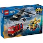LEGO City 3 en 1 Remix: Helicóptero, Camión de Bomberos y Submarino de Juguete, Set de 3 Juguetes de Vehículos Modulares