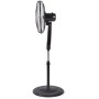 Orbegozo SF 0147, Ventilador de pie, 50 W, 3 velocidades de ventilación, oscilante, altura regulable, silencioso, rejilla de