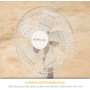 Newlux-Ventilador de Pie con Mando a Distancia W550 Smart 5 Aspas de ø40cm, 3 Vel. y 3 Modos. Ventilador de Pedestal Oscilante