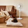 Newlux-Ventilador de Pie con Mando a Distancia W550 Smart 5 Aspas de ø40cm, 3 Vel. y 3 Modos. Ventilador de Pedestal Oscilante